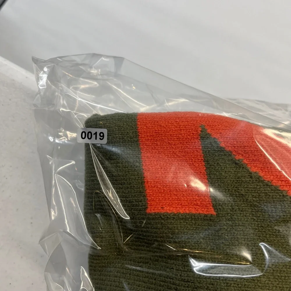 Off-White Sweater Mens Olive Orange Arrows Streetwear Large